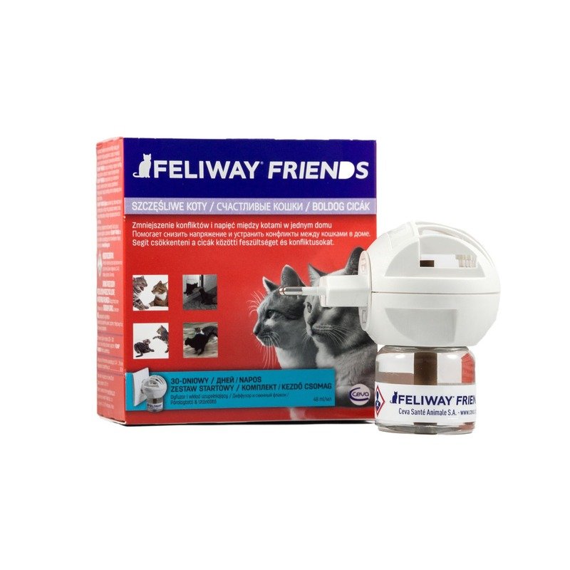 Ceva Feliway Friends диффузор + флакон для коррекции поведения кошек – 48 мл + диффузор