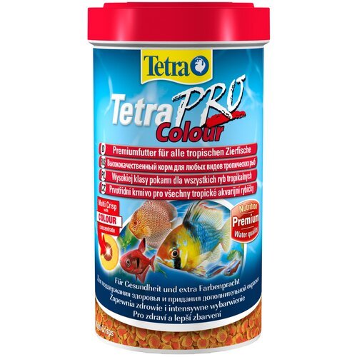 Сухой корм для рыб, ракообразных Tetra TetraPro Colour, 500 мл, 110 г