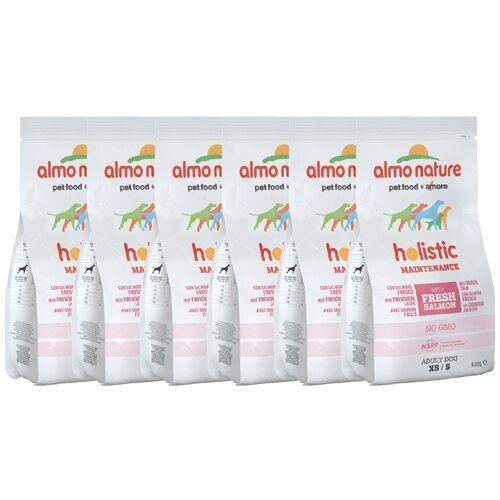 Сухой корм для собак Almo Nature Holistic, лосось 1 уп. х 6 шт. х 400 г (для мелких пород)