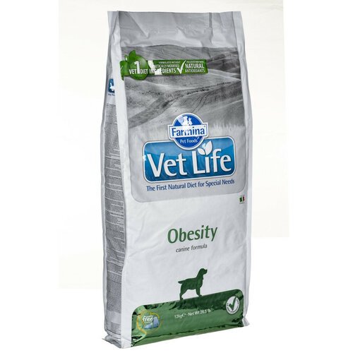 Сухой корм для собак Farmina Vet Life Obesity , при излишнем весе и диабете 12 кг