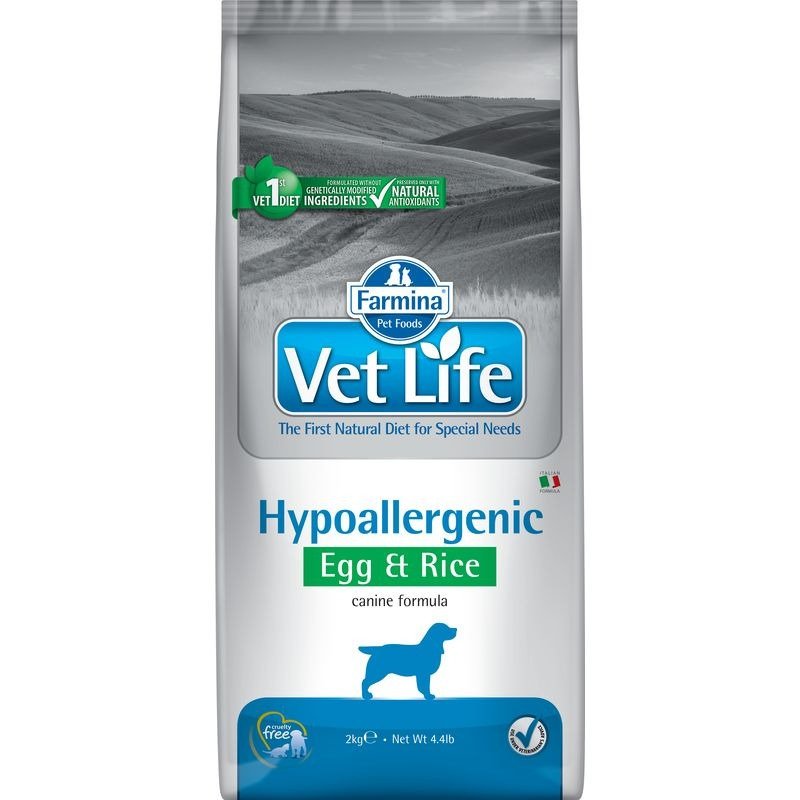 Farmina Vet Life Natural Diet Dog Hypoallergenic Egg & Rice – 2 кг