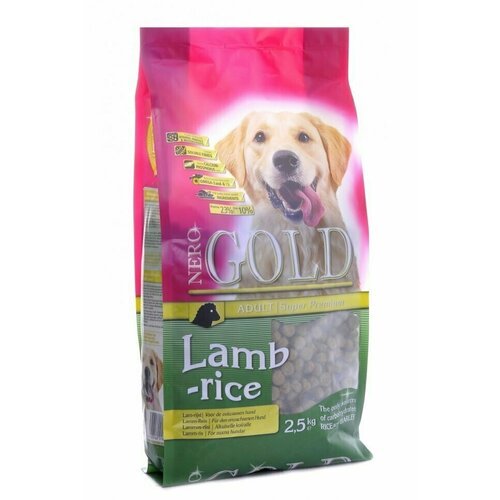 Сухой корм Nero Gold super premium для собак с ягненком и рисом (Adult Lamb&Rice 23/10) адаптированный состав