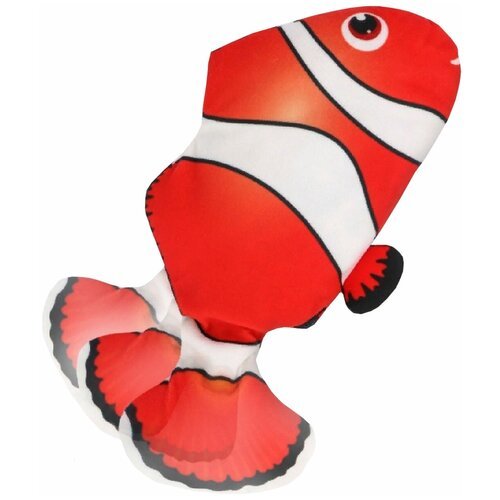 Интерактивная игрушка для кошек PerseiLine Рыбка Клоун на аккумуляторе 28 х 11 см (1 шт)