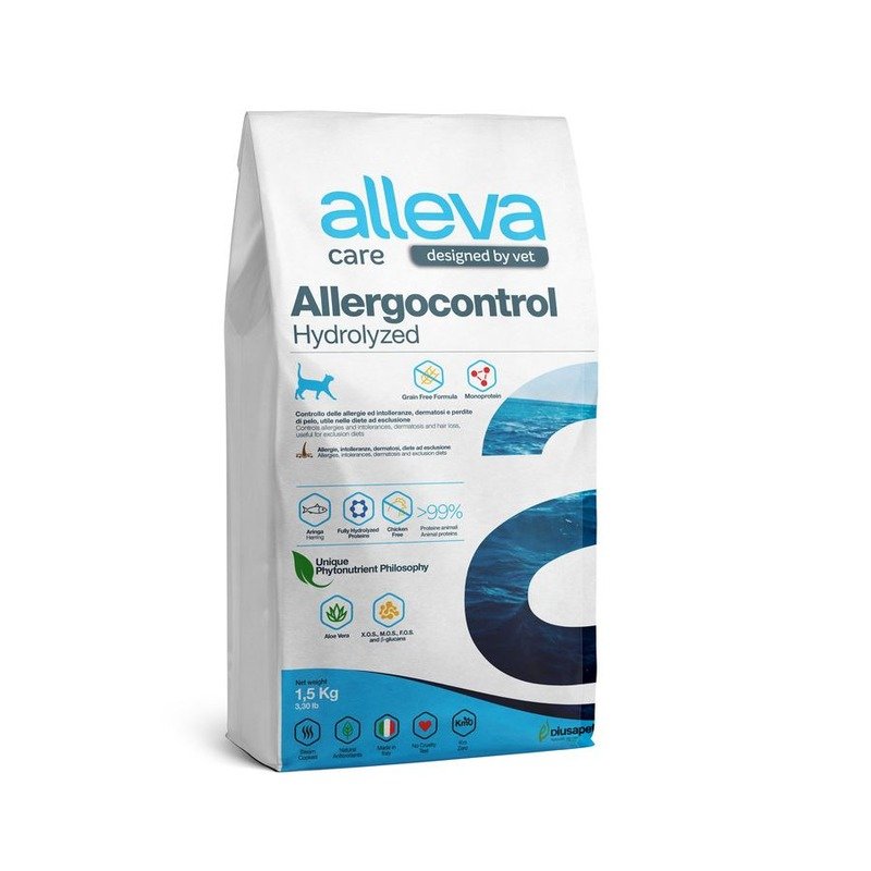 Alleva Care Cat Adult Allergocontrol сухой диетический корм для взрослых кошек при пищевой аллергии – 1,5 кг