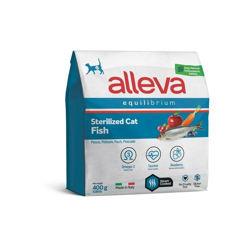 Alleva Equilibrium Fish Sterilized Cat сухой корм для стерилизованных кошек с рыбой – 400 г