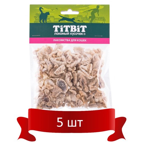 Лакомства TiTBiT Легкое говяжье – лакомство для кошек – мяг/уп (8 гр)* 5 шт