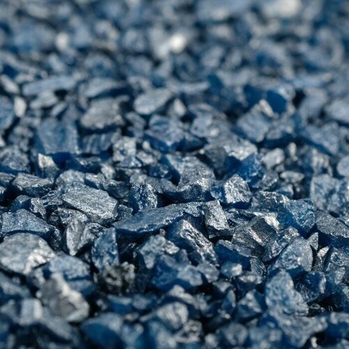 Грунт “Синий металлик” декоративный песок кварцевый, 250 г фр.1-3 мм