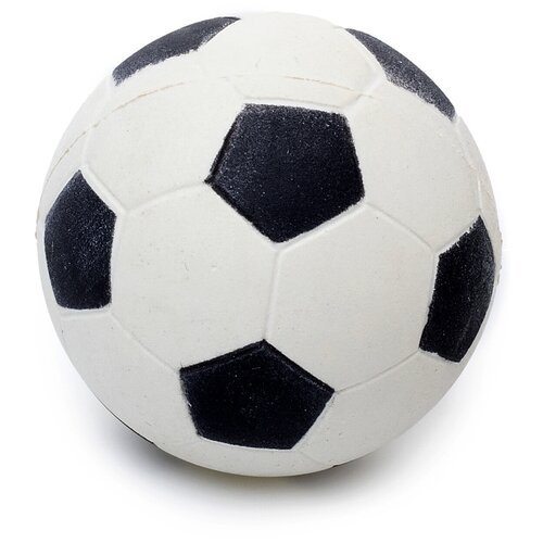 Игрушка для собак из пенорезины DUVO+ “Мяч футбольный”, черно-белый, 3.5см (Бельгия)