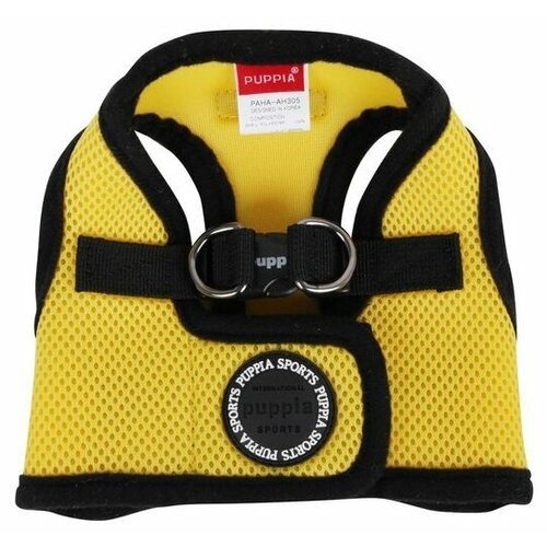 Шлейка Puppia Soft vest harness B, обхват шеи 46 см, желтый/черный, XXL