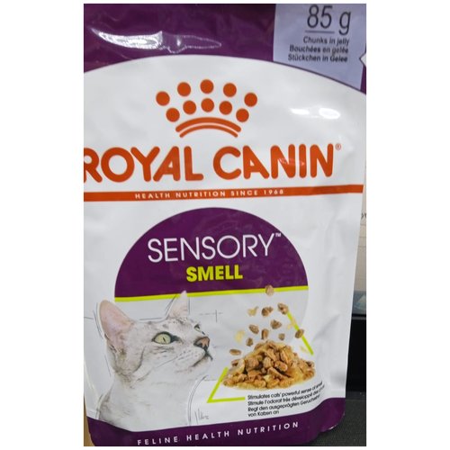 Влажный корм для кошек Royal Canin Sensory Smell (сенсори запах), стимулирующий обонятельные рецепторы , кусочки в желе, пауч 85 г х 12 шт