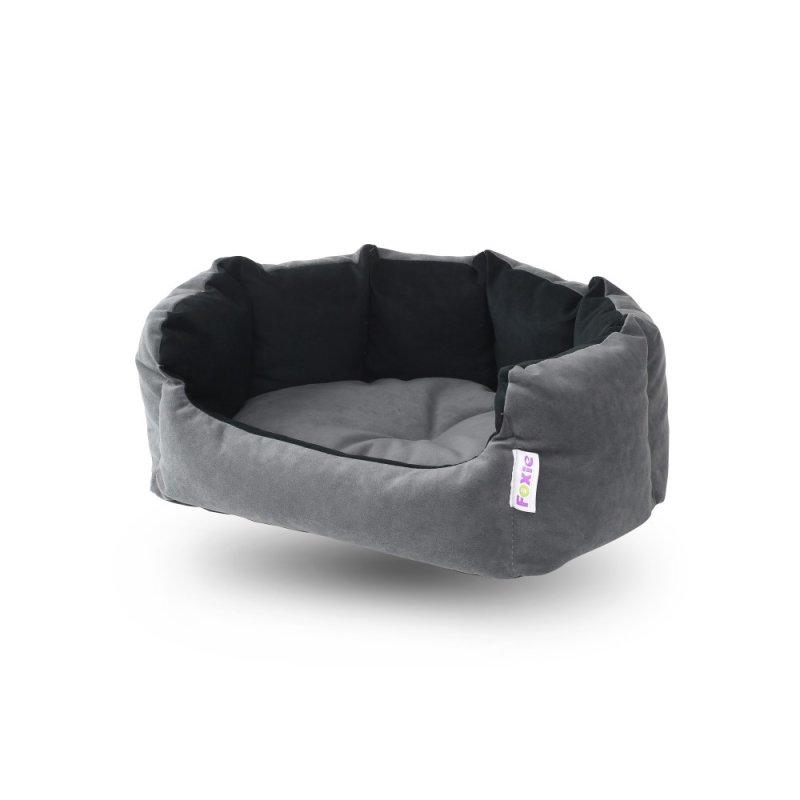 Лежак для животных Foxie Comfort Shell 53×46см серый