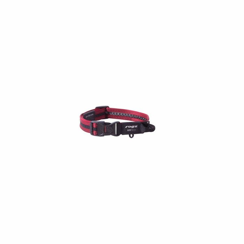 Rogz Air Tech Halsband M Red ошейник для собак средних пород, размер M, обхват шеи 26-40 см, цвет красный
