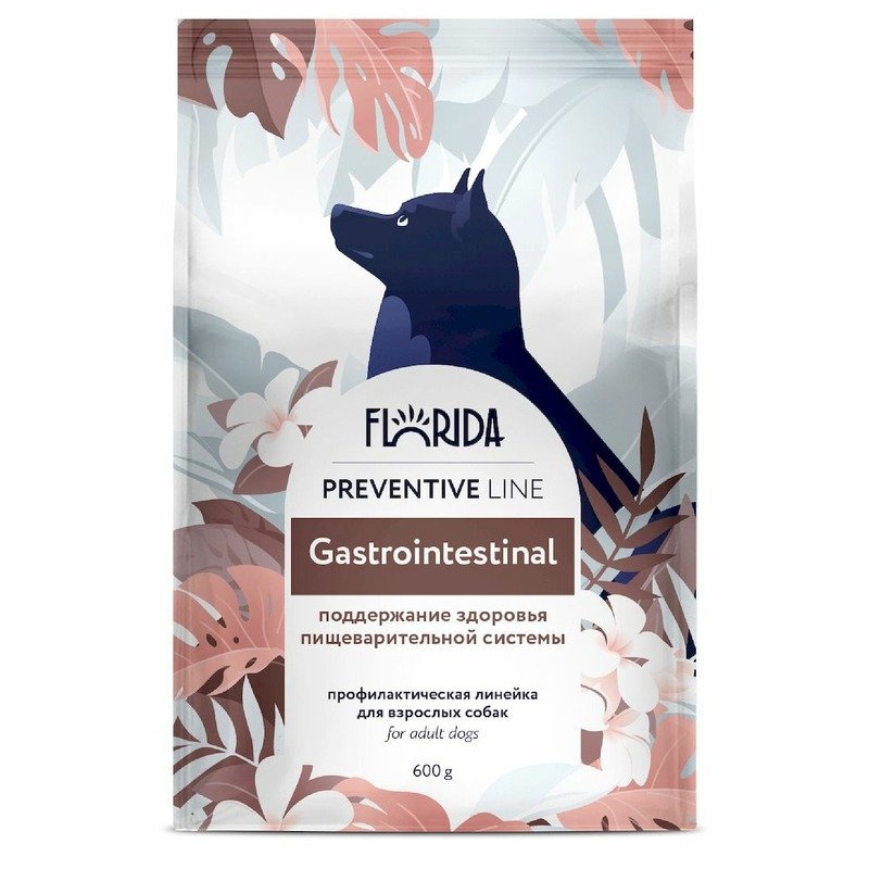 Florida Preventive Line Gastrointestinal полнорационный сухой корм для собак, поддержание здоровья пищеварительной системы – 500 г