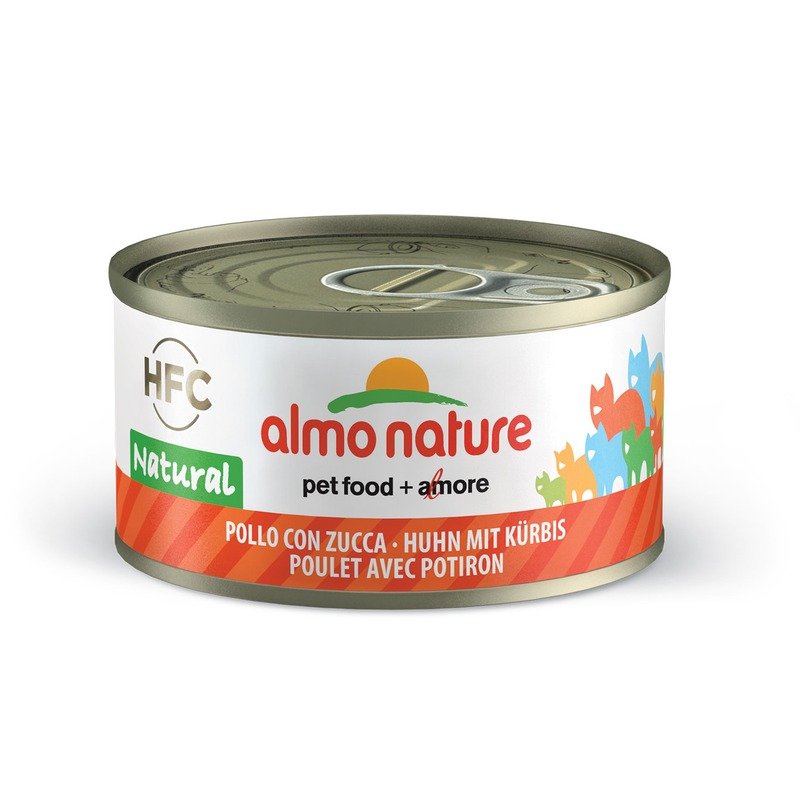 Almo Nature Legend Adult Cat Chicken&Pumpkin консервированный корм с цельными кусочками курицы и тыквой в бульоне для взрослых кошек – 70 гр. х 24 шт