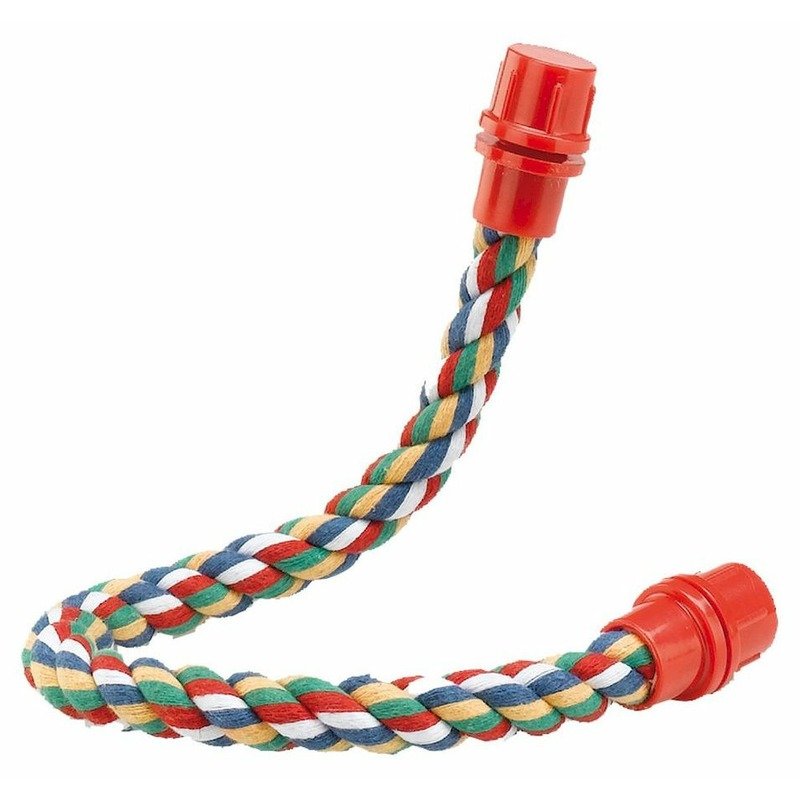 Ferplast PA 4112 Cord-Perch Small жердочка для попугаев, гибкая, из хлопка – S, Ø1,6×37 см