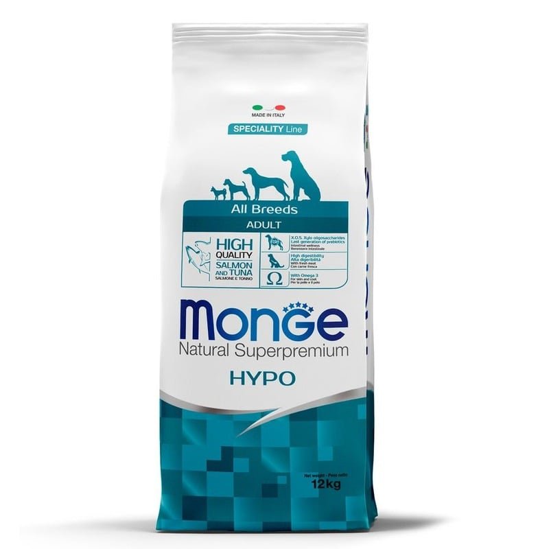 Monge Dog Speciality Hypoallergenic полнорационный сухой корм для собак, гипоаллергенный, с лососем и тунцом