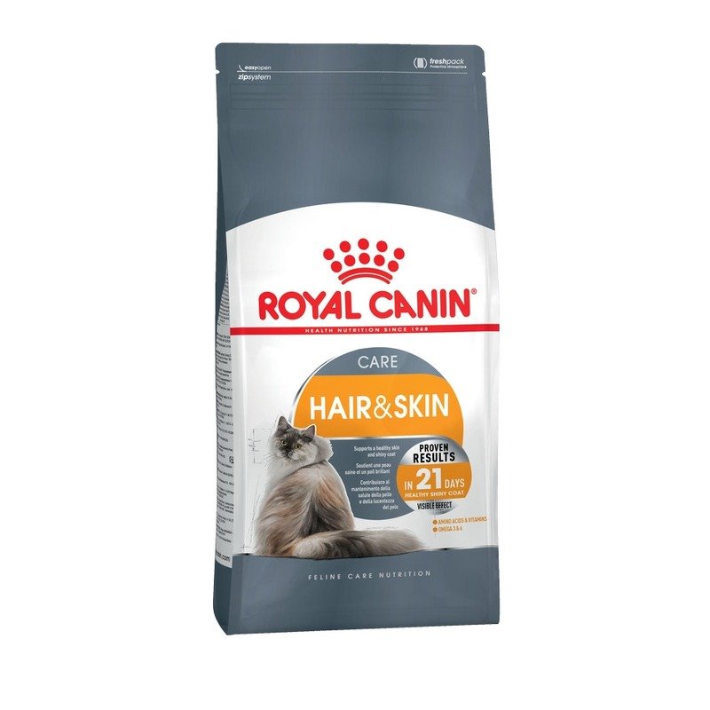 Royal Canin Hair & Skin Care сухой корм для взрослых кошек с проблемной шерстью и чувствительной кожей – 10 кг