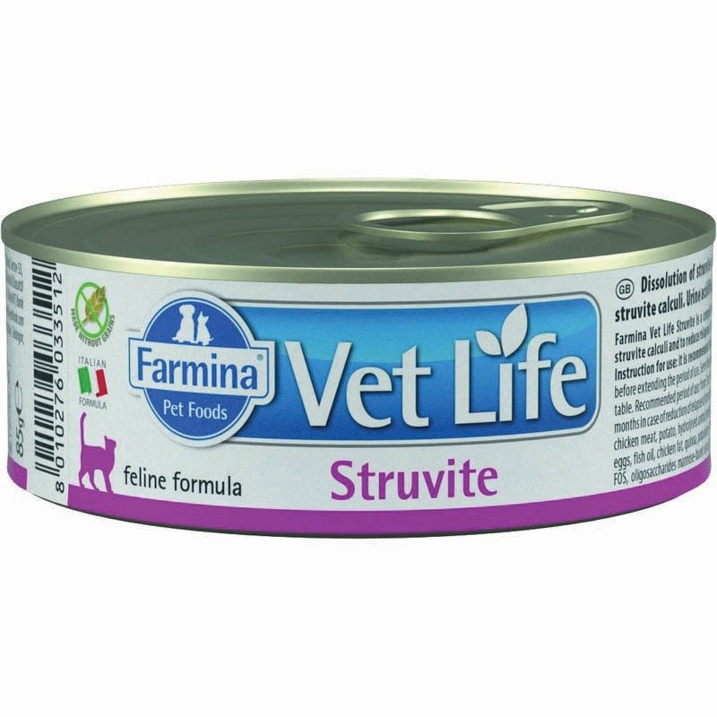 Farmina Vet Life Cat Struvite влажный корм для взрослых кошек при МКБ струвитного типа с курицей – 85 г (12 шт в уп)