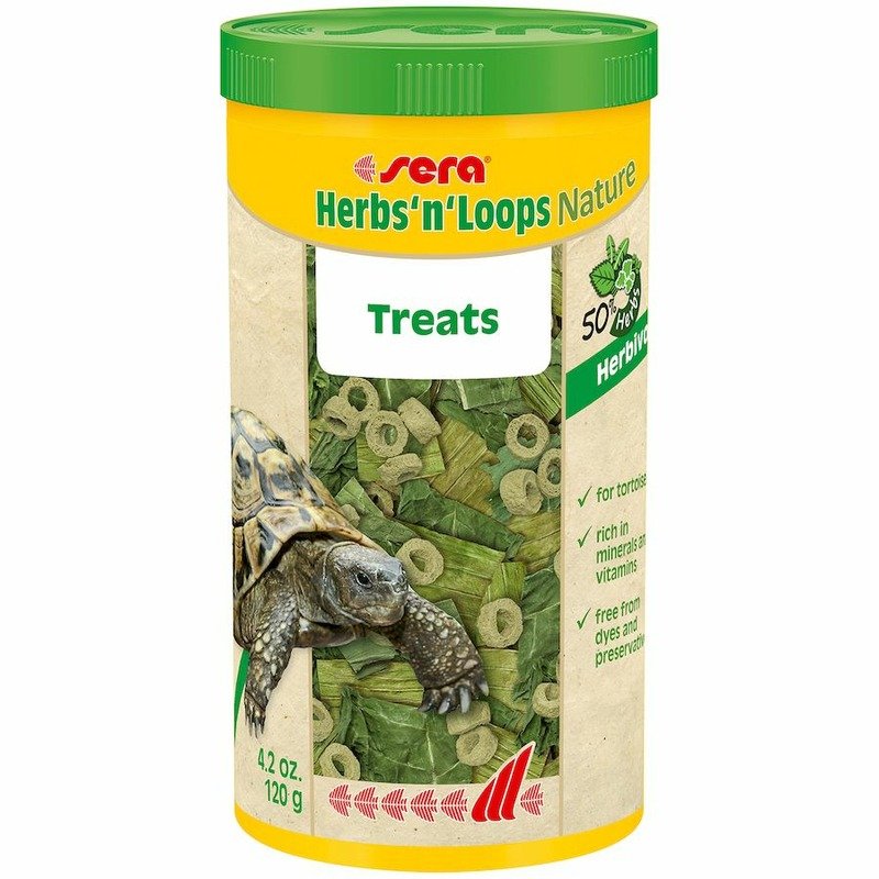 Корм Sera Herbs’n’Loops для рептилий – 1000 мл, 120 г