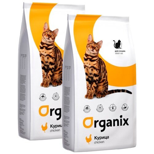ORGANIX ADULT CAT CHICKEN для взрослых кошек с курицей (1,5 + 1,5 кг)