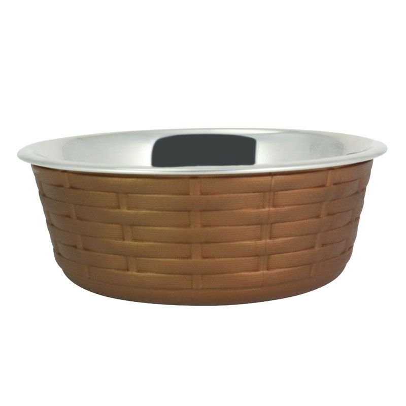 Миска для животных Foxie Woven Fusion Bowl металлическая 400мл