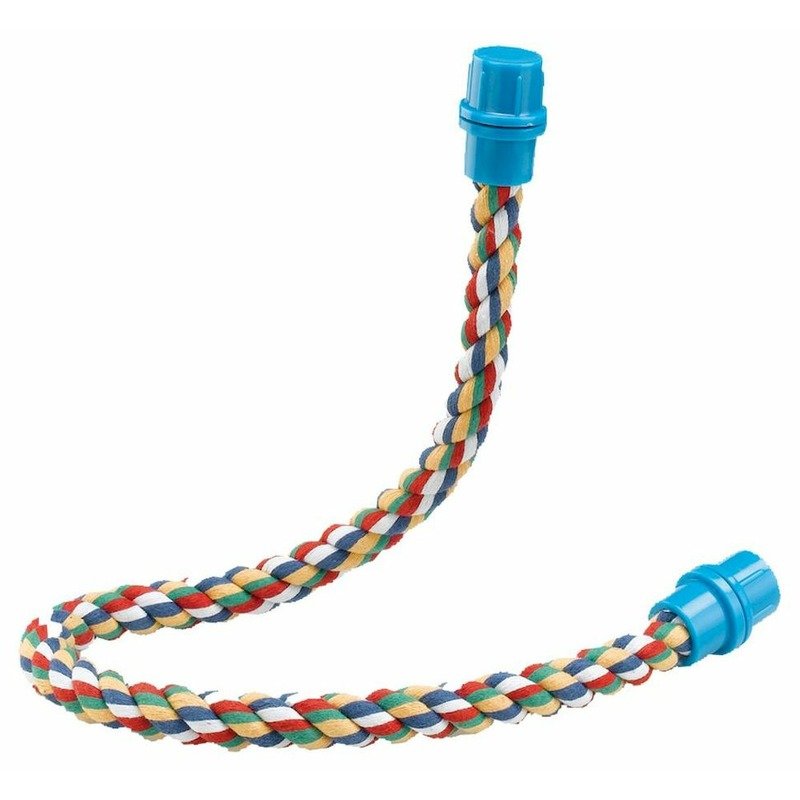 Ferplast PA 4114 Cord-Perch Medium жердочка для попугаев, гибкая, из хлопка – M, Ø1,8×66 см