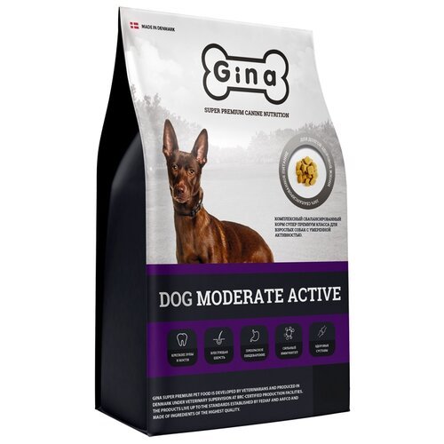 Сухой корм для собак Gina Dog moderate active 1 уп. х 1 шт. х 18 кг