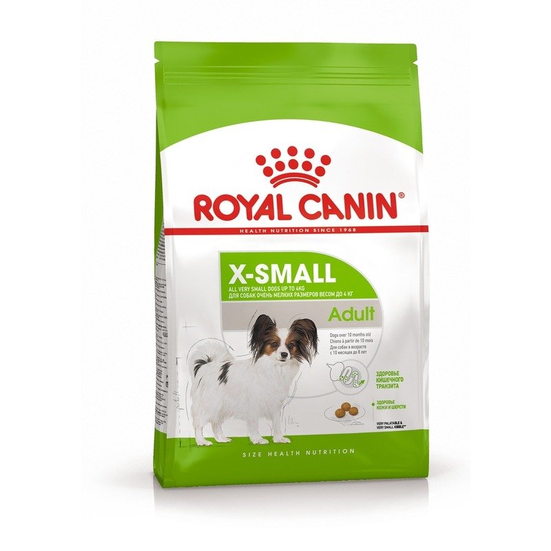 Royal Canin X-Small Adult полнорационный сухой корм для взрослых собак миниатюрных пород с 10 месяцев до 8 лет – 1,5 кг