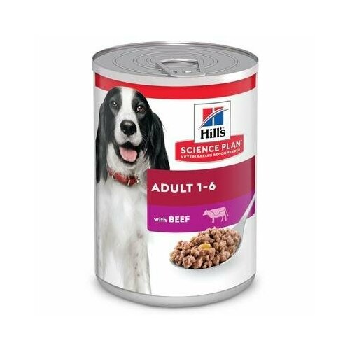 Hills консервы Консервы для взрослых собак с говядиной (Adult Beef) 607096, 0,37 кг, 56677 (2 шт)