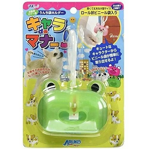 Контейнер Japan Premium Pet для одноразовых пакетов для прогулки с собаками, в виде лягушки