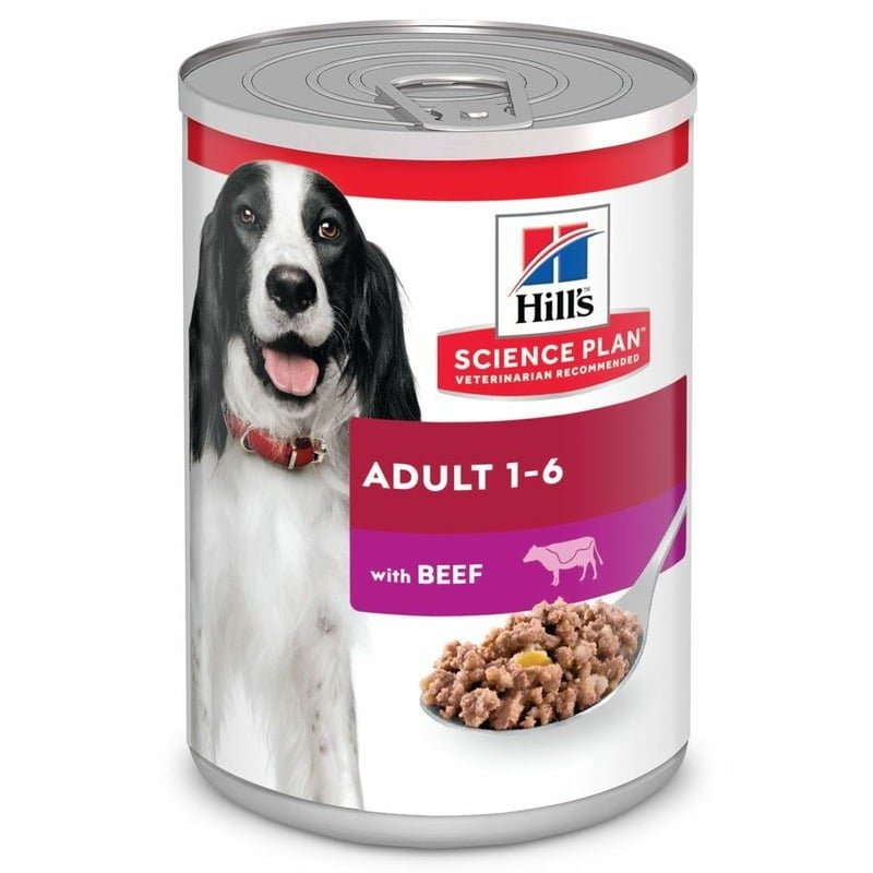 Hills Science Plan влажный корм для собак, паштет с говядиной, в консервах – 370 г