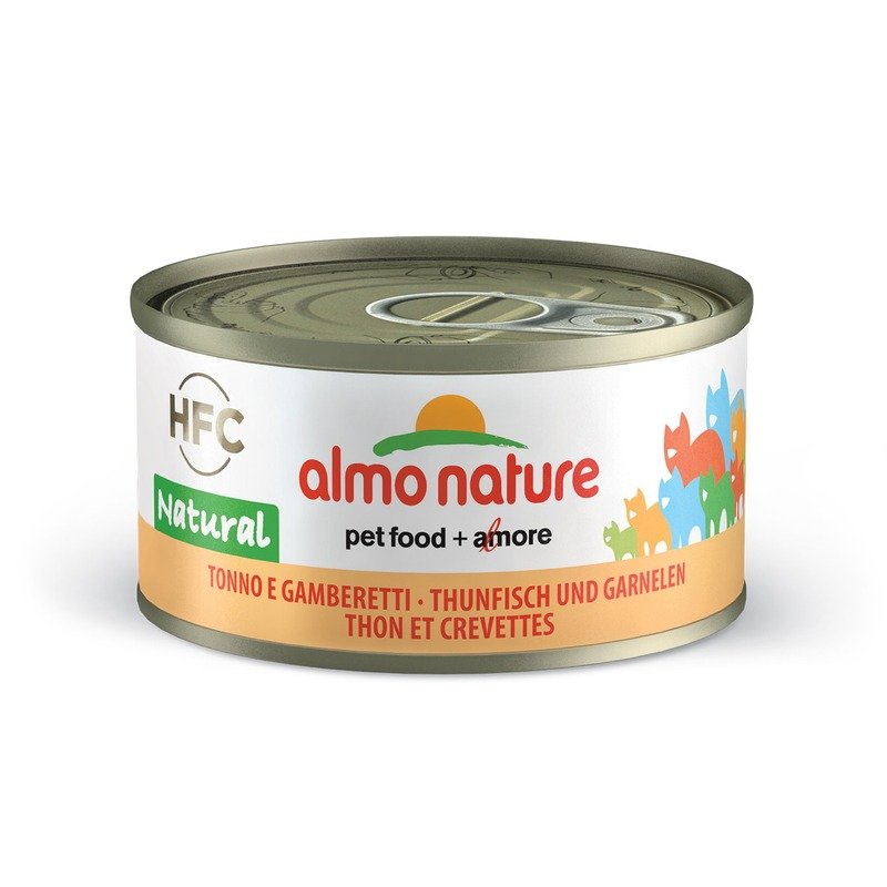 Almo Nature Legend Adult Cat Tuna & Shrimps влажный корм для кошек с тунцом и креветками, кусочки в бульоне, в консервах – 70 г