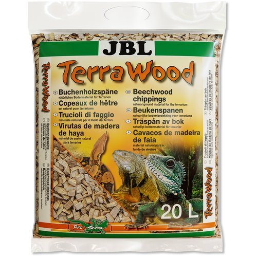 JBL TerraWood – Натуральный субстрат из щепы бука для сухих и полусухих террариумов, 20 л
