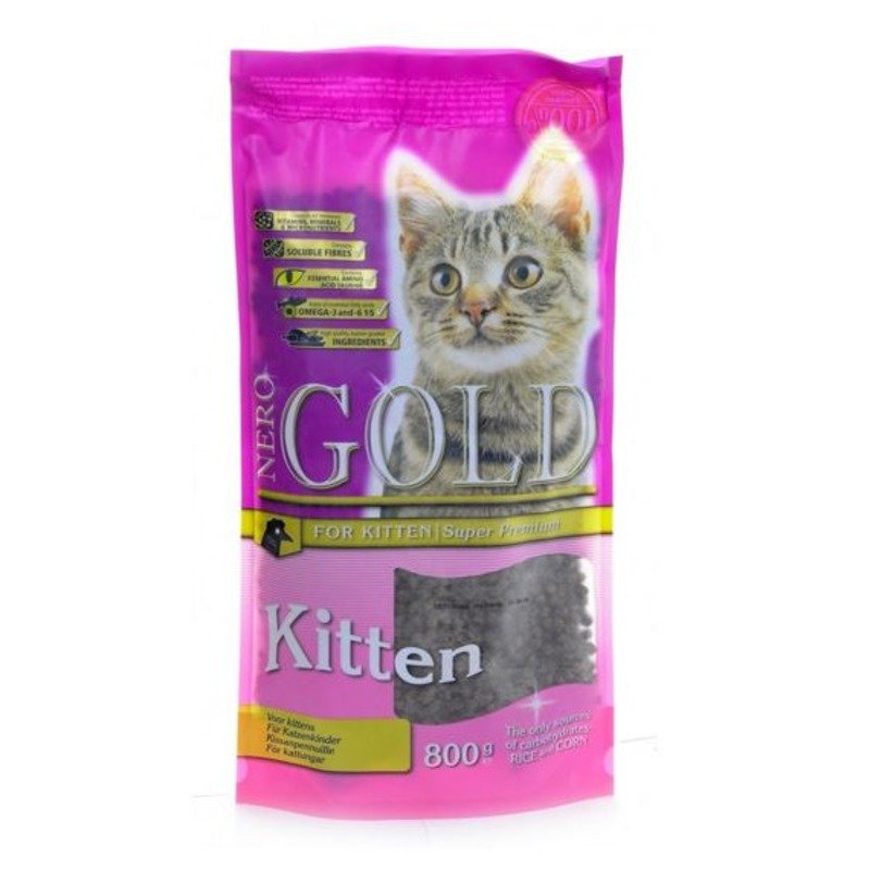 Nero Gold Kitten Chicken сухой корм для котят с чувствительным пищеварением, с курицей – 800 г