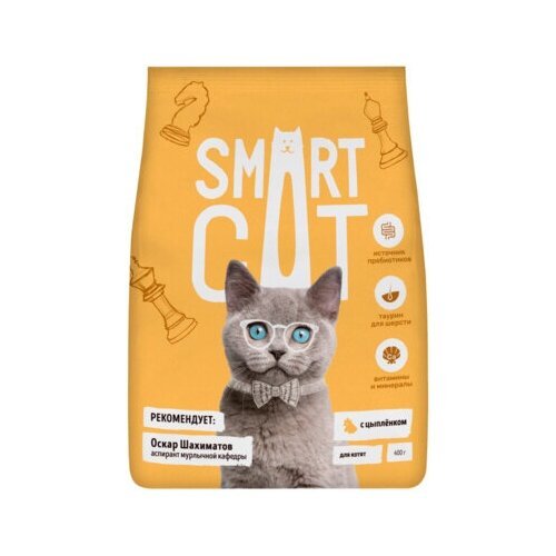 Smart Cat сухой корм Для котят с цыпленком 5 кг 25420 (2 шт)