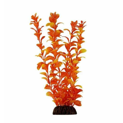 Растение “Людвигия”, оранжевое, 200мм, декорация для аквариума