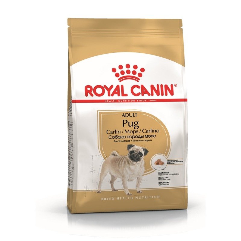 Royal Canin Pug Adult полнорационный сухой корм для взрослых собак породы мопс – 1,5 кг