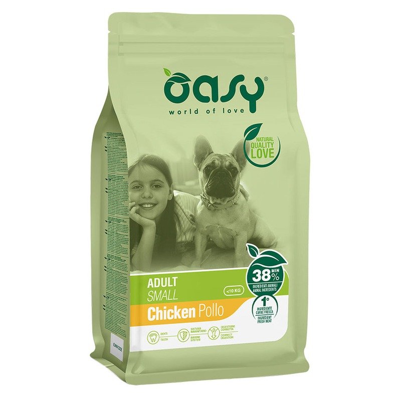 Oasy Dry Small Breed Professional сухой корм для взрослых собак мелких пород с курицей – 3 кг