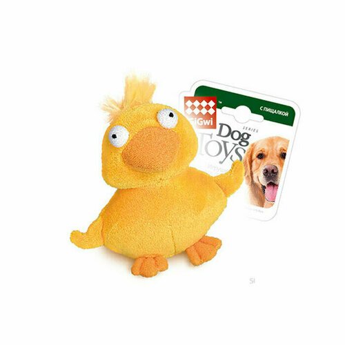 GiGwi игрушка для собак Утка с пищалкой/ткань, пластик, 2 шт.