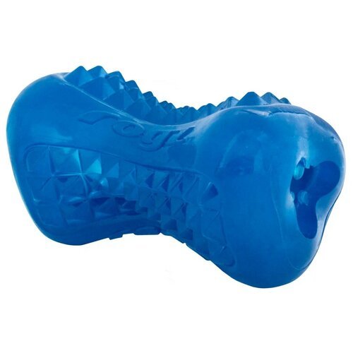 Игрушка для собак ROGZ Yumz S косточка массажная для десен синяя - 88 мм