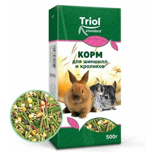 Тriol Standard Корм для шиншил и кроликов, 500 г, 2 упаковки