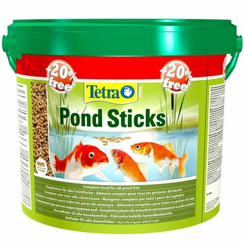 Корм для рыб Tetra 12л Pond Sticks для прудовых рыб в палочках