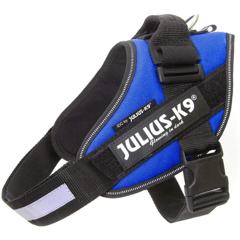 Julius-K9 шлейка для собак IDC-Powerharness 0, 58-76 см/ 14-25 кг, синяя