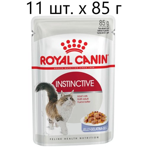 Влажный корм для кошек Royal Canin Instinctive, 11 шт. х 85 г (кусочки в желе)