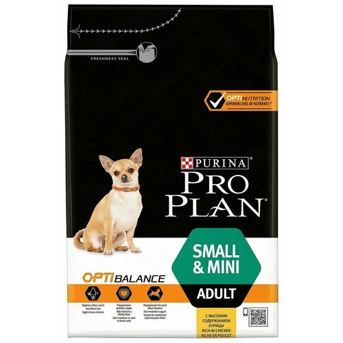 Pro Plan / Сухой корм для собак Pro Plan Optibalance Small&Mini Adult для мелких пород с курицей 3кг 2 шт
