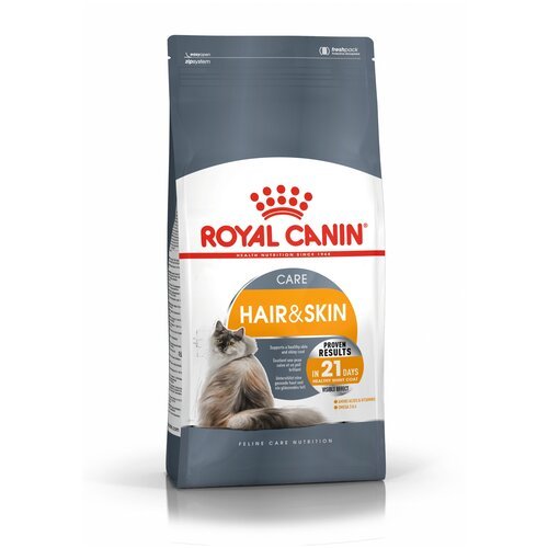 Корм сухой ROYAL CANIN полнорационный для взрослых кошек HAIR & SKIN CARE 400 г х 5 шт