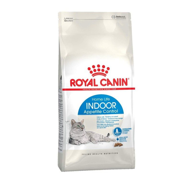 Royal Canin Indoor Appetite Control полнорационный сухой корм для взрослых кошек до 7 лет, живущих в помещении, для контроля выпрашивания корма – 400 г