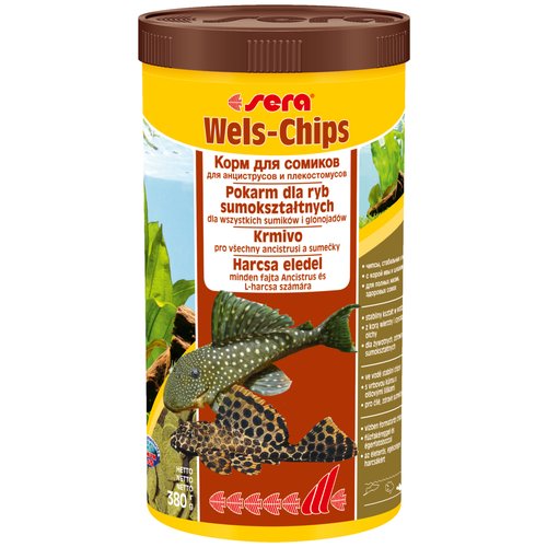 Сухой корм Sera Wels Chips, 1 л, 380 г