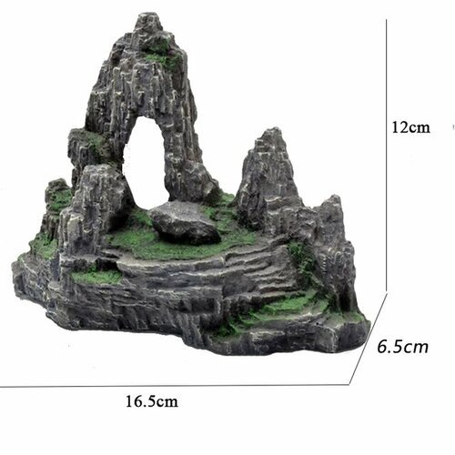 Декорация пластиковая Скала 16.5х6.5х12см