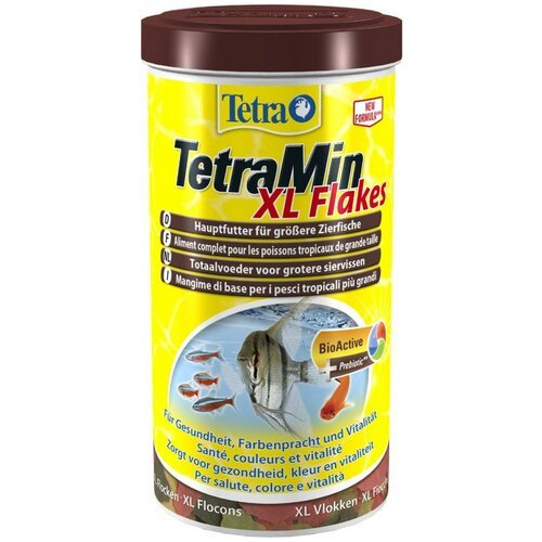 Сухой корм для рыб, ракообразных Tetra TetraMin XL Flakes, 1 л, 160 г